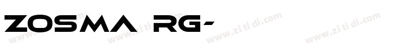 Zosma Rg字体转换